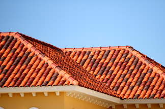 Extension showing roof tiles matched to exsiting roof
