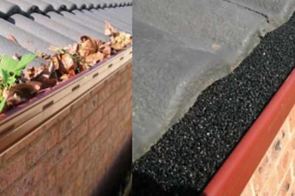 Before and After - Gutter Protector Benefits